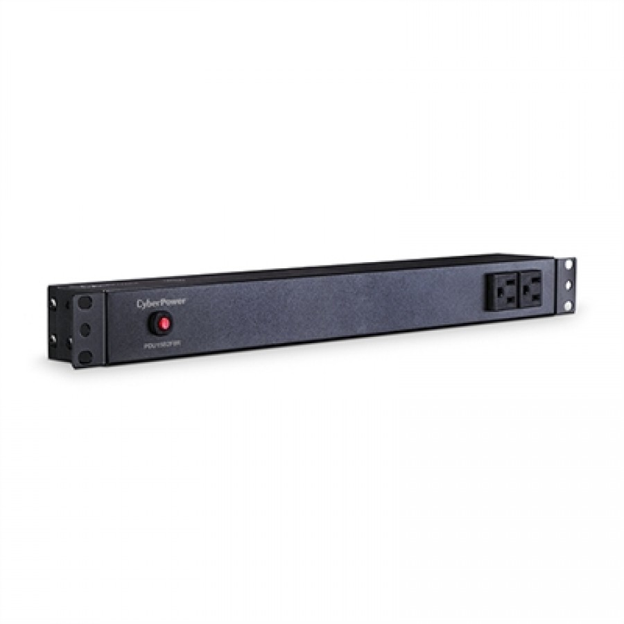 Cyberpower 15A Basic PDU 1U - 120V 2F / 8R 5-15R Outlets 15FT Cord 5-15P Plug
