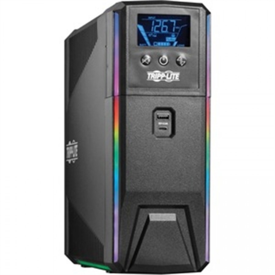 Eaton Tripp Lite Pure Sine Wave Gaming UPS Battery Backup 1000VA 600W 120V LCD