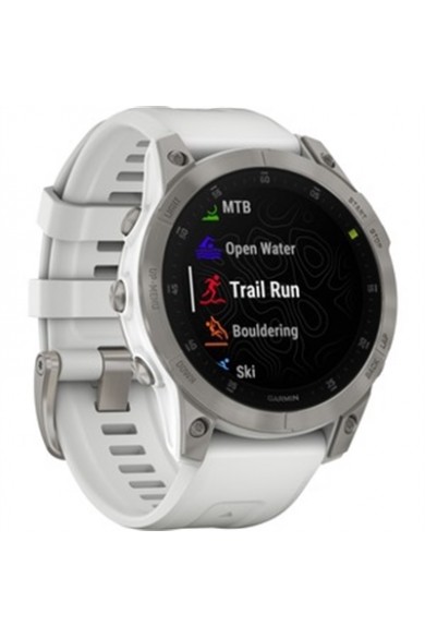 Garmin USA Titanium with White band
