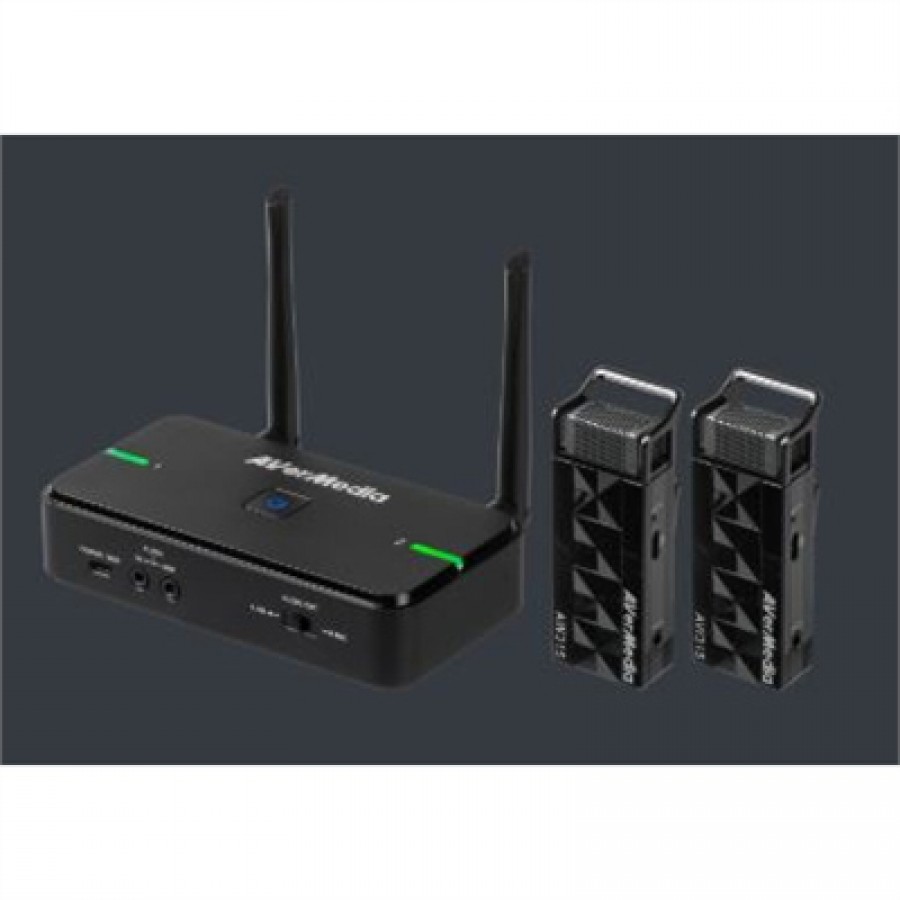 AVermedia Technology 2 Wireless Teacher Microphones with 1 Charging Station