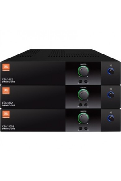 Harman Professional Solutions JBL 1 x 40W DriveCore Amplifier Fanless 4ohm/8ohm/70V/100V 1U Half-Rack Mounting kit