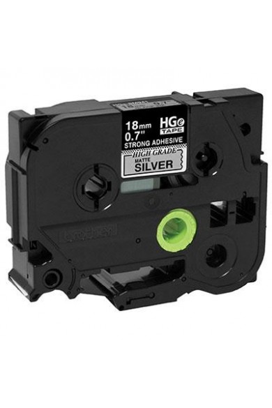 Brother Mobile Solutions Black Matte Silver Tape