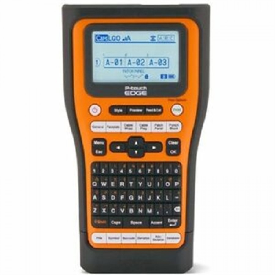 Brother Mobile Solutions PTE560BT Wireless Industrial Handheld Labeling Tool w/ USBC Bluetooth Connectivity Auto Full/Half Cutter HandStrap Liion Battery and Case
