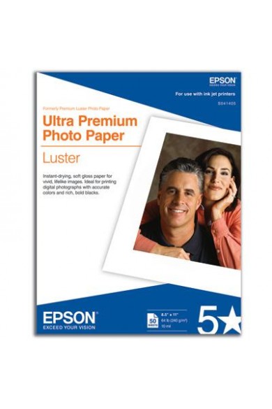 Epson Letter Size Premium Luster Photo Paper (50 sheets)