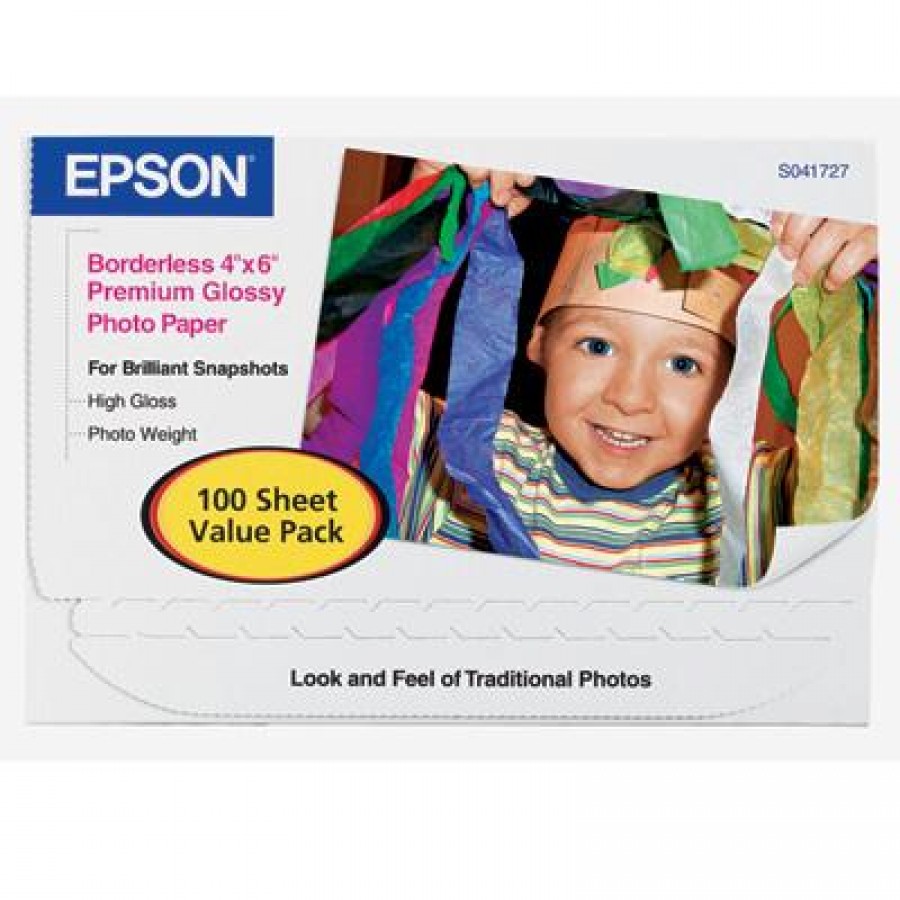 Epson Premium Glossy Photo Paper 4 x 6 (100 sheets)