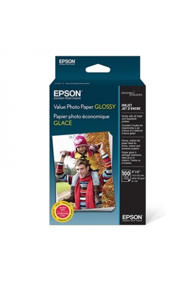 EPSON Value Photo Paper Glossy 4 x 6 100 Sheets