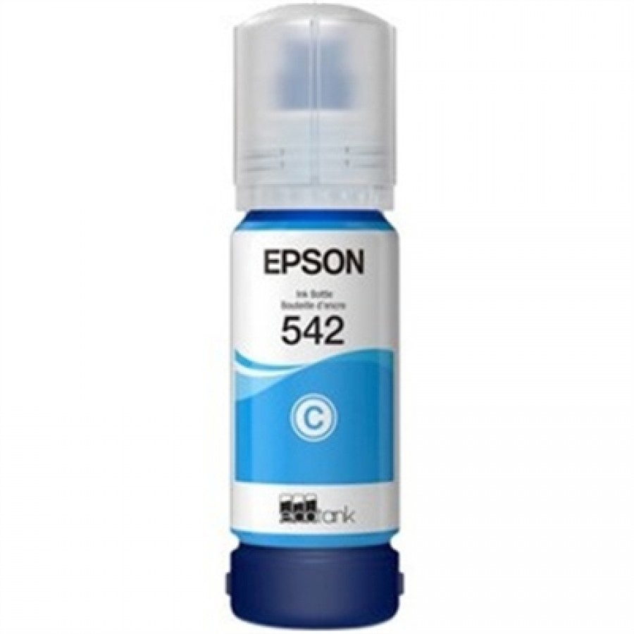 EPSON T542 Pigment Cyan Ink Bottle with Sensormatic / EcoTank Pro ET-5800 ET-5850 ET-5880 ET-16600 ET-16650