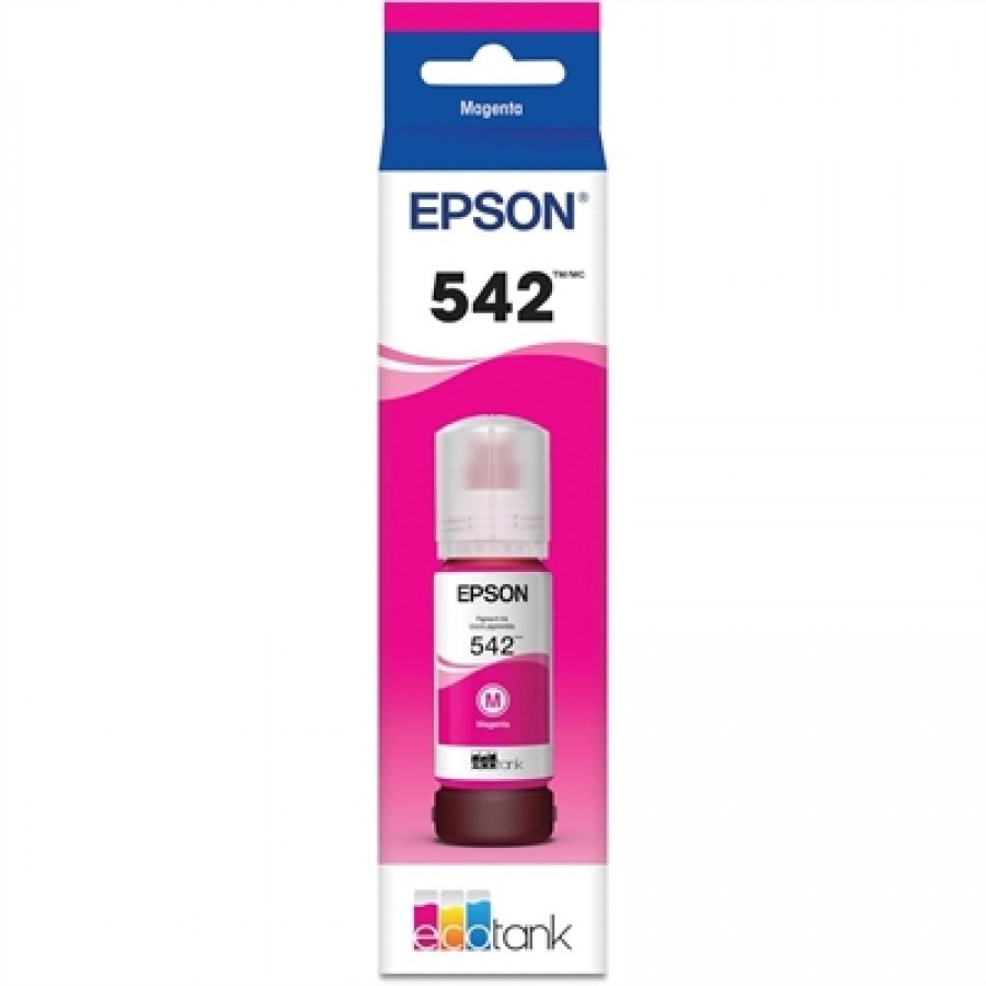 EPSON T542 Pigment Magenta Ink Bottle with Sensormatic / EcoTank Pro ET-5800 ET-5850 ET-5880 ET-16600 ET-16650