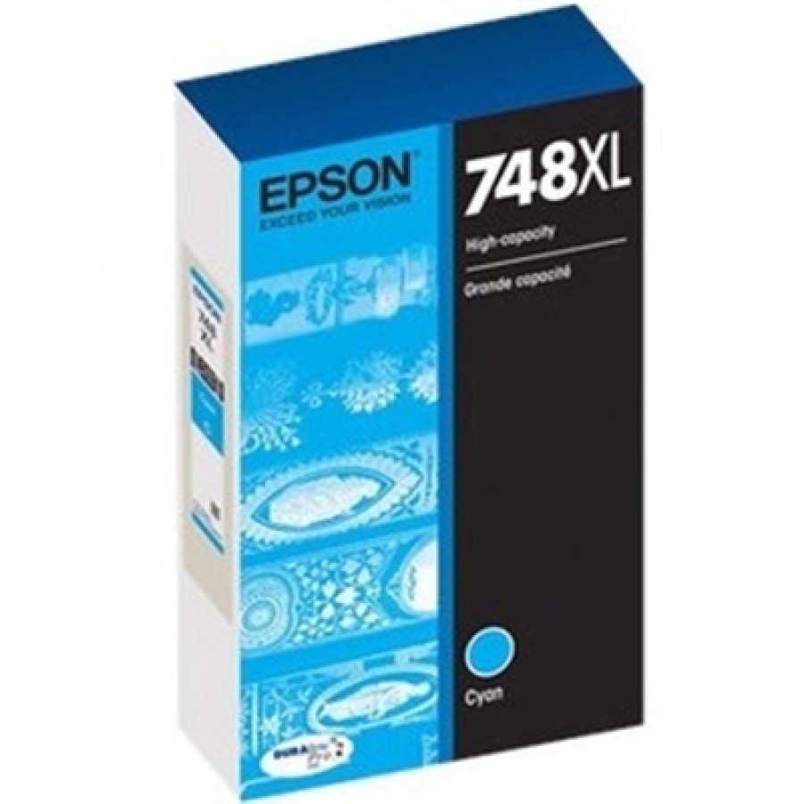 Epson T748 Durabrite Pro Cyan large capacity for wf6090 6530 6590 8090 8590