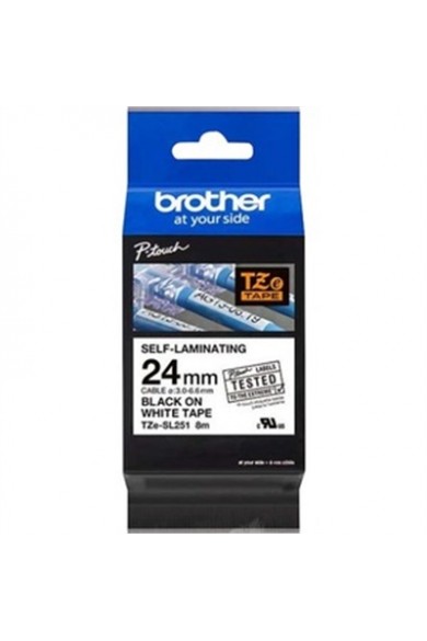Brother Mobile Solutions Black Ink on White Label