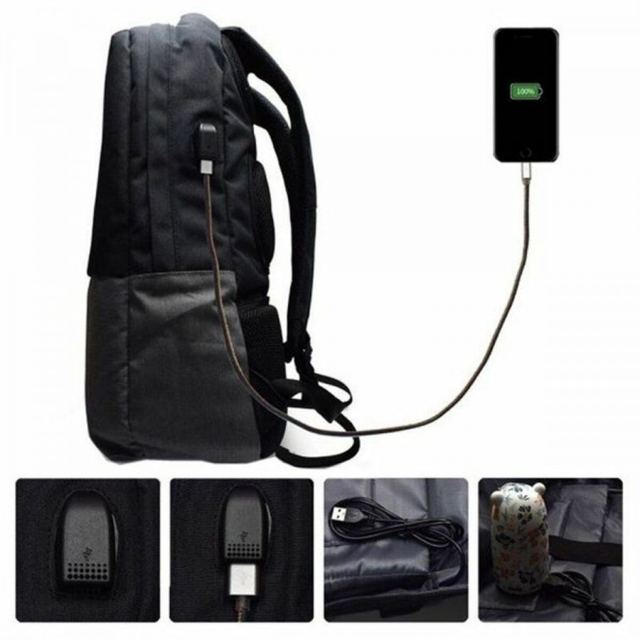 Laptop and Tablet Backpack Ewent EW2529 Black Grey 17
