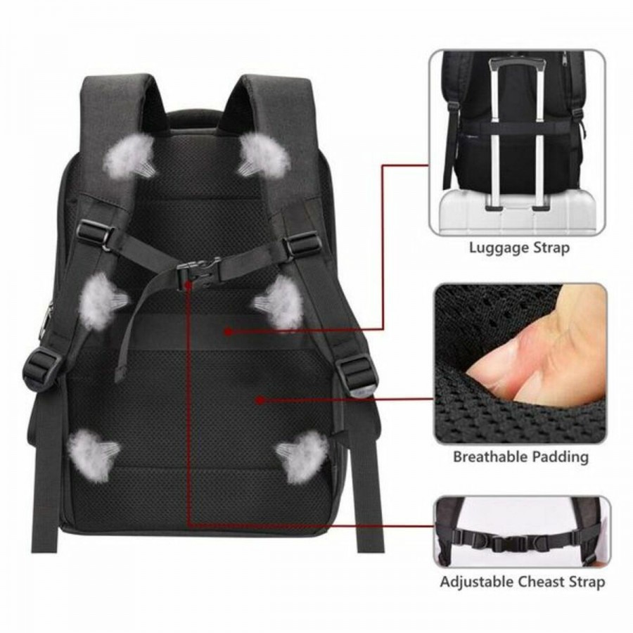 Rucksack for Laptop and Tablet with USB Output Ewent EW2526 15,6