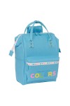 Laptop Backpack Benetton Spring Sky blue 27 x 40 x 19 cm