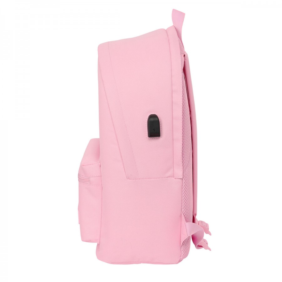 Laptop Backpack Real Madrid C.F. Pink 31 x 44 x 18 cm