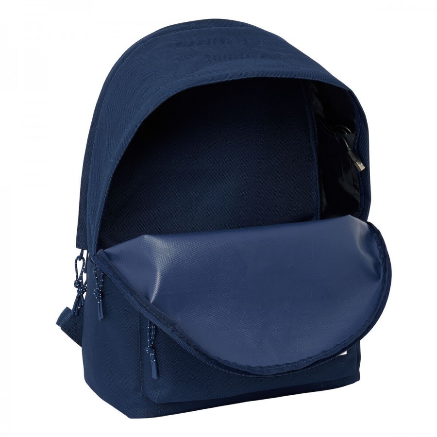 Laptop Backpack Real Madrid C.F. Navy Blue 31 x 44 x 18 cm