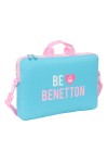Laptop Case Benetton Unique Pink Turquoise 40 x 27 x 4 cm