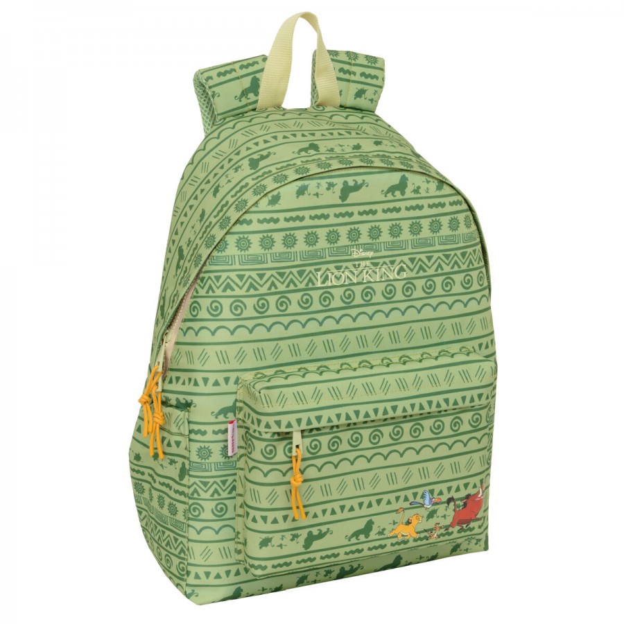 Laptop Backpack Mufasa Green Beige 31 x 43 x 13 cm