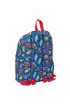 Laptop Backpack Cars Racing Navy Blue