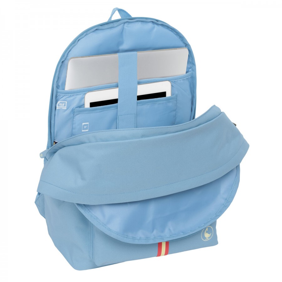 Rucksack for Laptop and Tablet with USB Output El Ganso Basics Blue