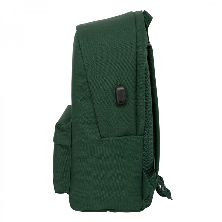 Rucksack for Laptop and Tablet with USB Output El Ganso Basics Green