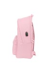 Rucksack for Laptop and Tablet with USB Output El Ganso Basics Pink