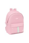 Rucksack for Laptop and Tablet with USB Output El Ganso Basics Pink