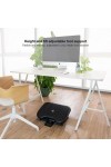 Footrest TooQ TQFR0603-B Black Adjustable