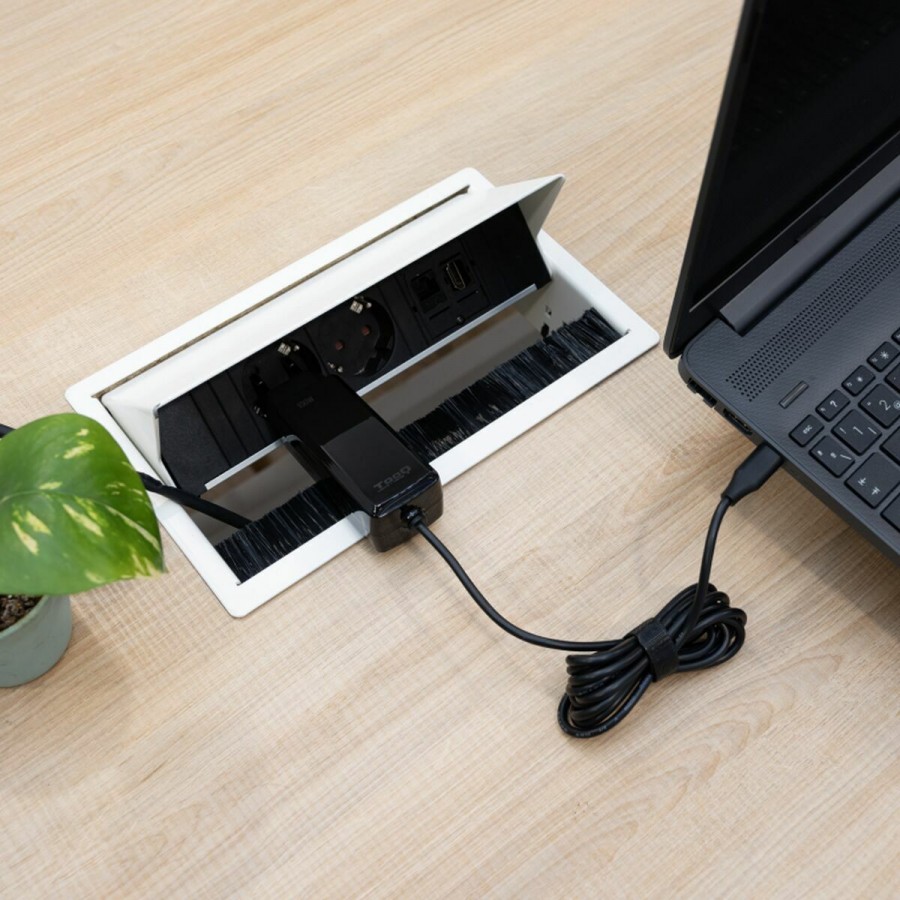 Laptop Charger TooQ GAN USB-C PD 100W Cúbico 100 W