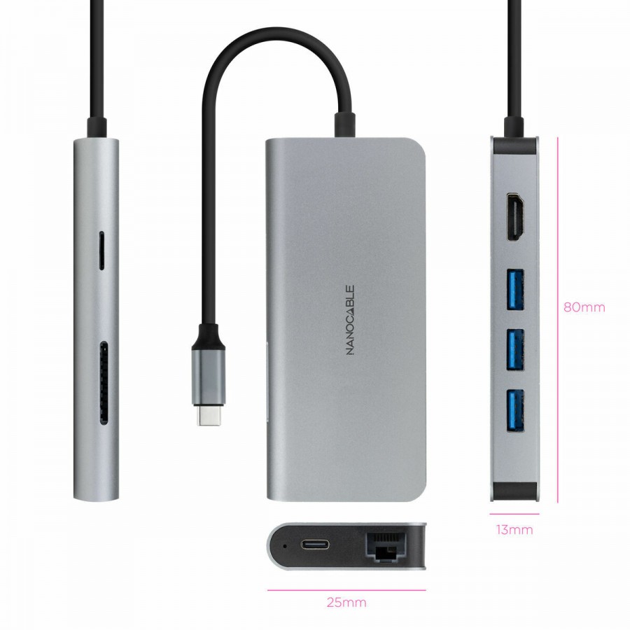 USB Hub NANOCABLE 10.16.4609