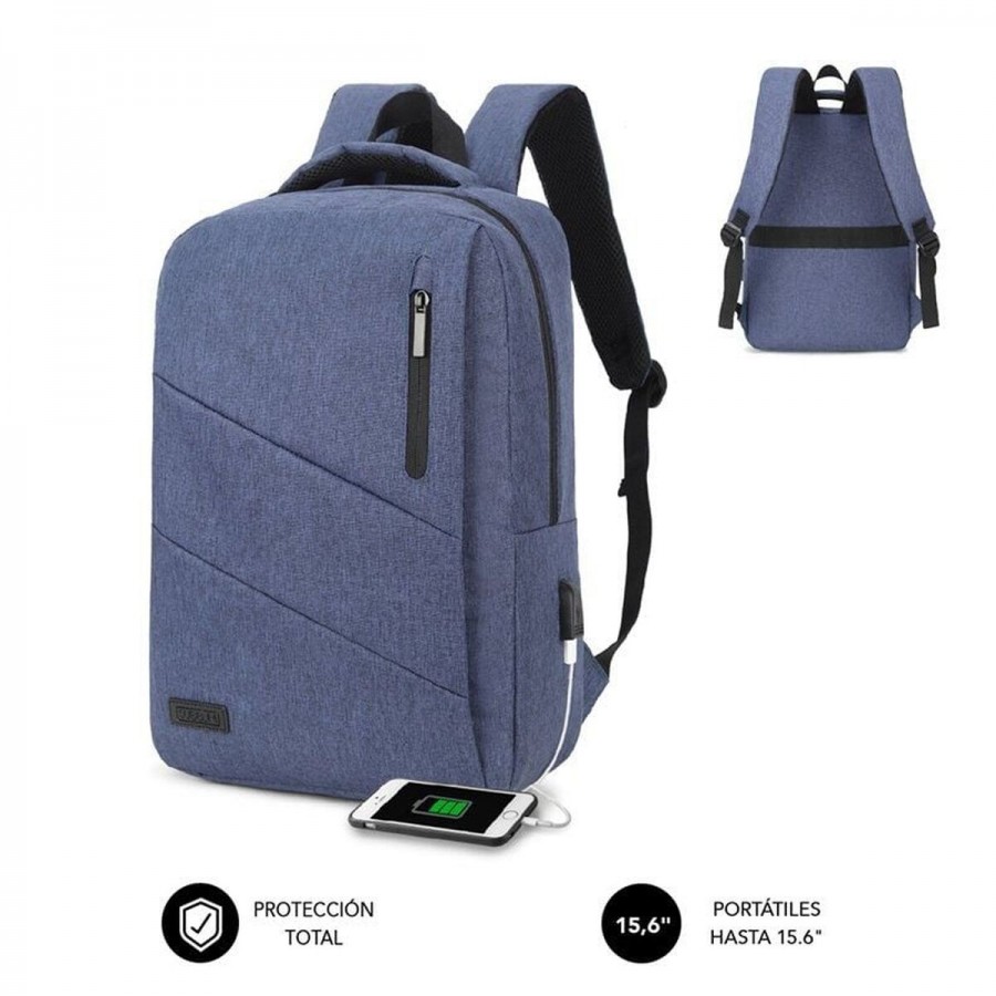 Laptop Backpack Subblim SUB-BP-2BL2001 Blue