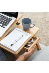 Bamboo Folding Side Table Lapwood InnovaGoods