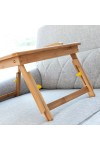 Bamboo Folding Side Table Lapwood InnovaGoods