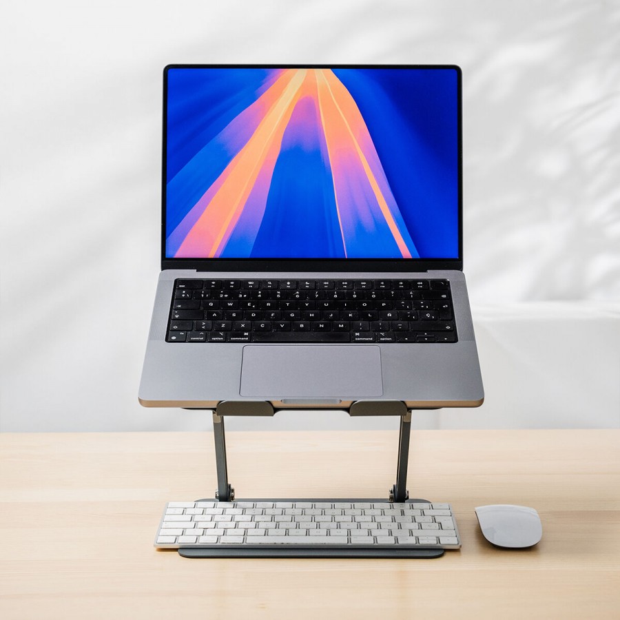 Folding and Adjustable Laptop Stand Lastan InnovaGoods
