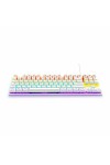 Gaming Keyboard The G-Lab Mercury AZERTY White