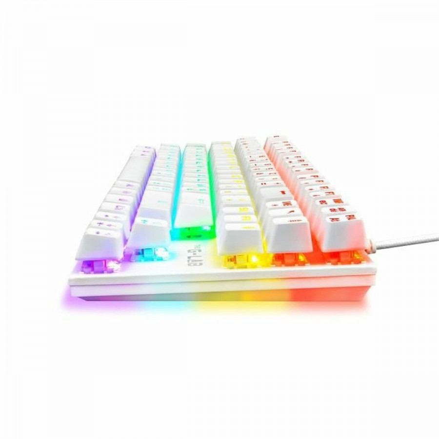 Gaming Keyboard The G-Lab Mercury AZERTY White