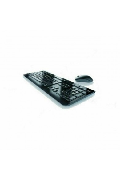 Keyboard and Wireless Mouse Cherry JD-0710ES-2 Black Spanish Qwerty QWERTY