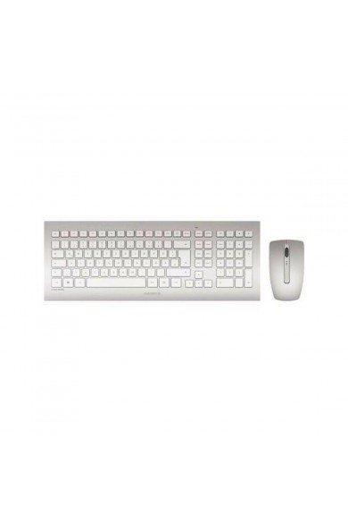 Keyboard with Gaming Mouse Cherry JD-0310ES White Spanish Qwerty QWERTY