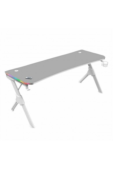 Desk Mars Gaming MGDXLRGBW LED RGB White Steel 160 x 60 cm
