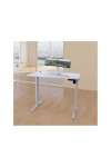 Desk Urban Factory EED25UF White Stainless steel 118 x 60 cm