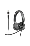 Headphones NGS VOX605USBC Black