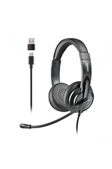 Headphones NGS VOX605USBC Black