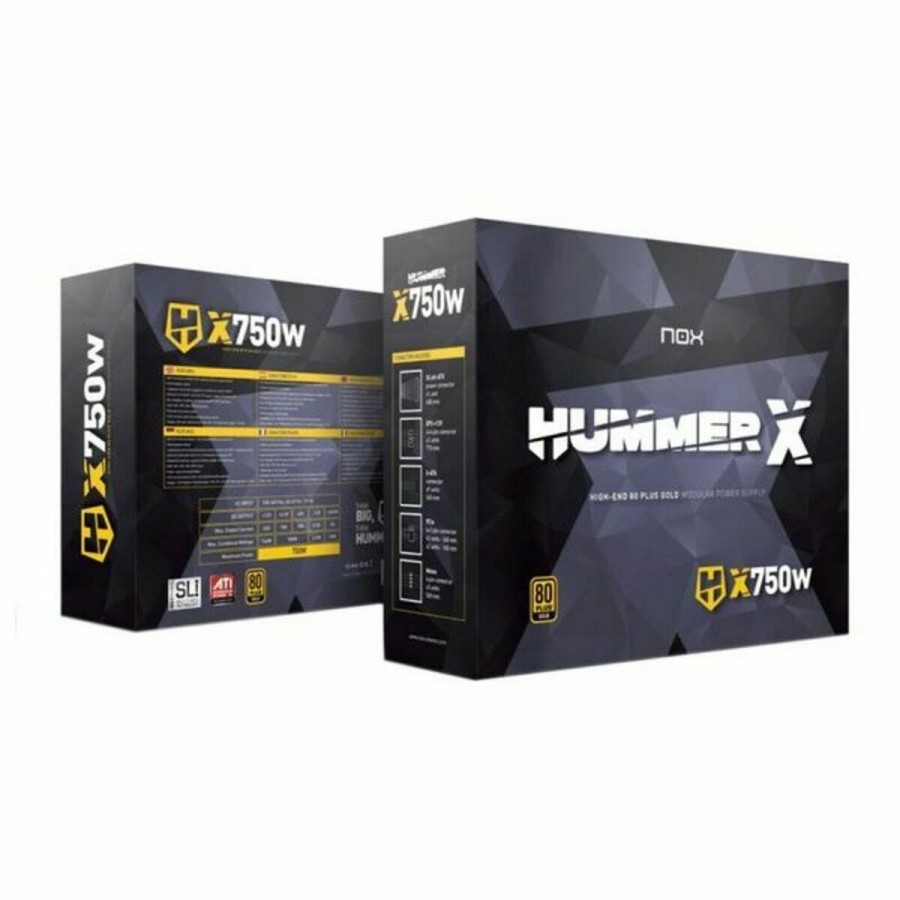 Gaming Power Supply Nox-Xtreme Hummer X750W ATX 750 W 80 Plus Gold