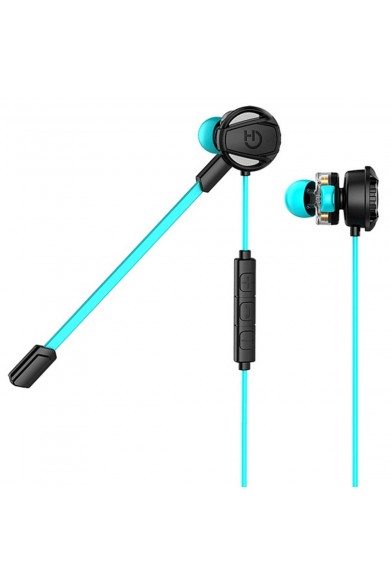 Gaming Headset with Microphone Hiditec GHE010002 (3.5 mm) Black Blue