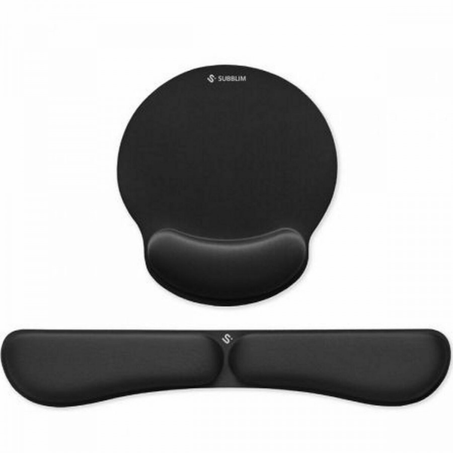 Mat with Wrist Rest Subblim SUBMP04E020 Black