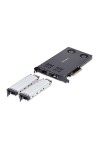 Hard Drive Adapter Startech 2M2-REMOVABLE-PCIE Black
