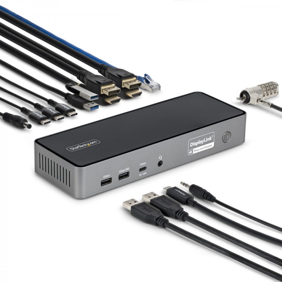 USB Hub Startech DK30C2DPEPRUE Grey