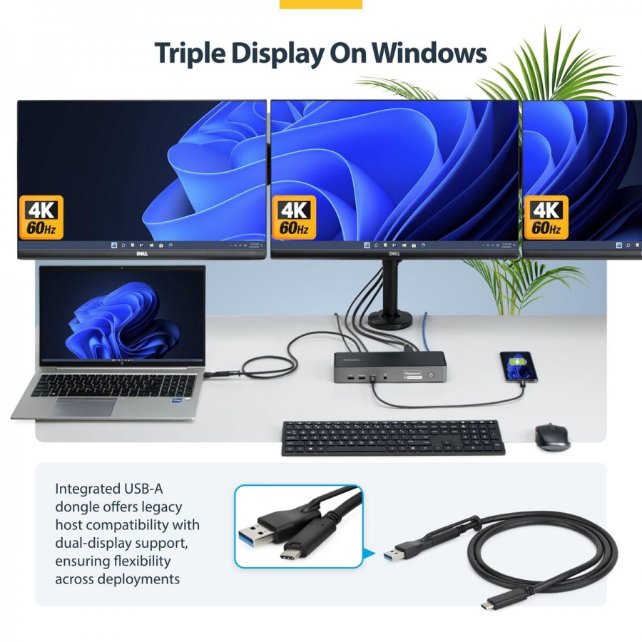USB Hub Startech DK30C2DPEPRUE Grey