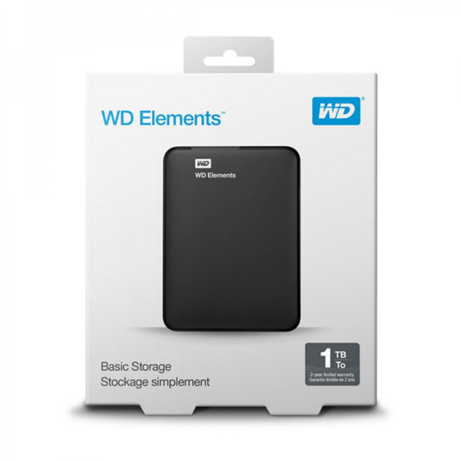 External Hard Drive Western Digital WD Elements Portable WDBUZG0010BBK-WESN 1 TB 2,5