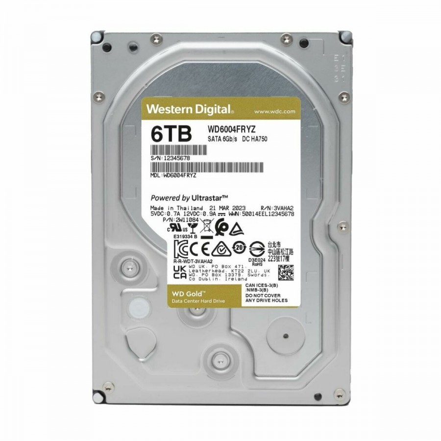 Hard Drive Western Digital WD6004FRYZ 3,5