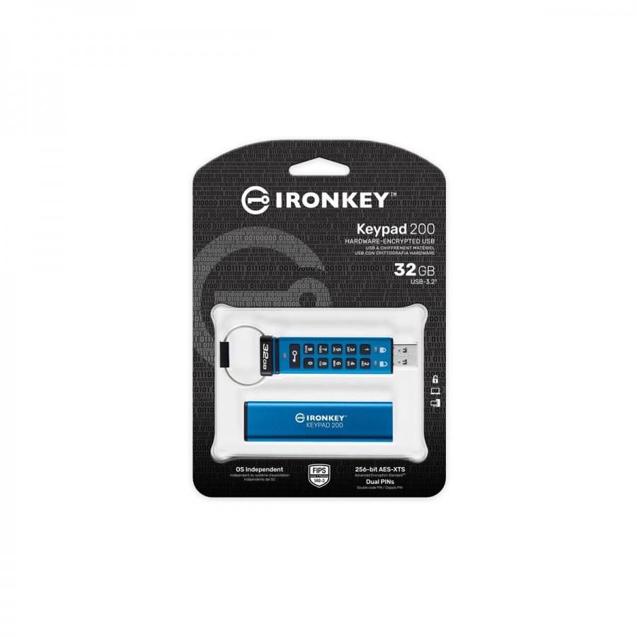 Pendrive Kingston IKKP200/32GB Blue 32 GB